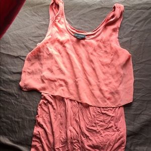 Orange half/half dress